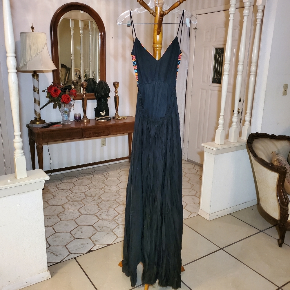 Olivaceous Extra Flare Backless Dree - image 6